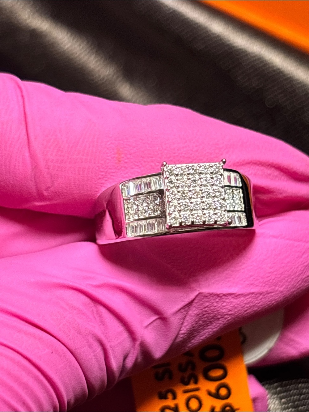 .925 Sterling Silver 1.5ct. VVS Moissanite Statement Ring Size 8 - Picture 5 of 16